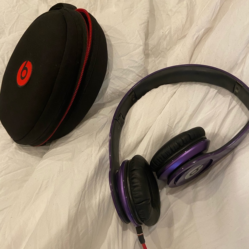 Purple Beat headphones by Dr. Dre